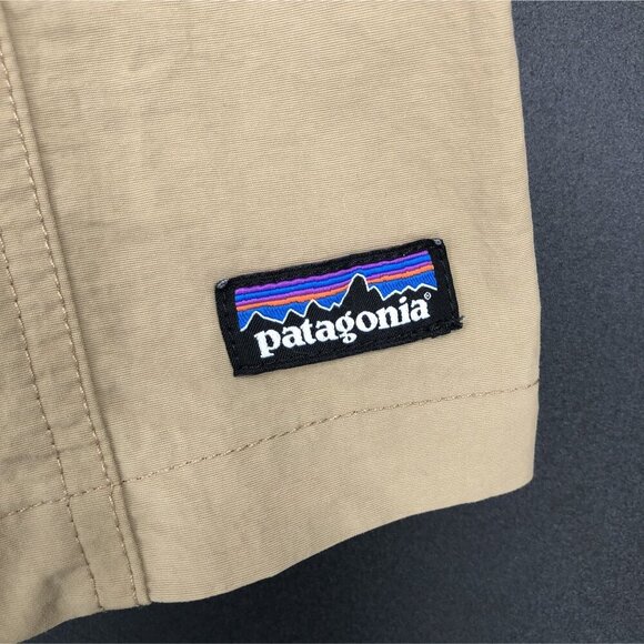 Patagonia Kids Everyday Shorts Boys L Tan Recycled Nylon Fishing Outdoor Camping - Picture 2 of 12